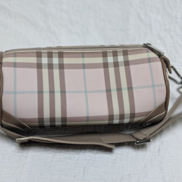 Burberry Barrel Nova Check Candy Pink Bag - Picture 3 of 9